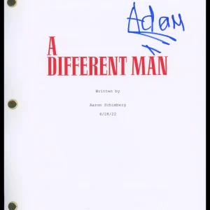Adam Pearson "A Different Man" AUTOGRAPH Signed Complete Script Screenplay ACOA