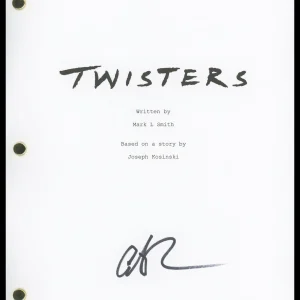 Anthony Ramos "Twisters" AUTOGRAPH Signed 'Javi' Complete Script Screenplay ACOA