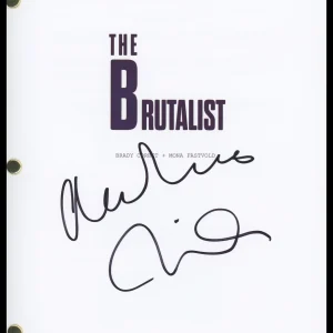 Alessandro Nivola "The Brutalist" AUTOGRAPH Signed Attila Script Screenplay ACOA