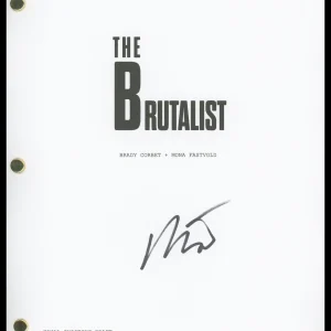 Brady Corbet "The Brutalist" Director AUTOGRAPH Signed Script Screenplay B ACOA