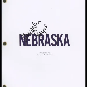 Alexander Payne "Nebraska" Director AUTOGRAPH Signed Full Script Screenplay ACOA