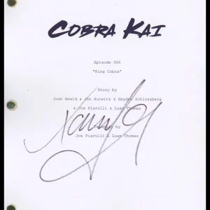 Xolo Mariduena "Cobra Kai" AUTOGRAPH Signed 'King Cobra' Episode Script ACOA