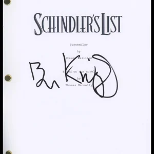 Ben Kingsley "Schindler's List" AUTOGRAPH Signed Full Script Screenplay ACOA