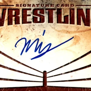 Big Strong Mims Signed NWA Wrestling Signature Autograph Card TNA WWE NXT AEW