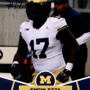 Enow Etta Signed 2024 ONIT Michigan Wolverines Card JSA COA