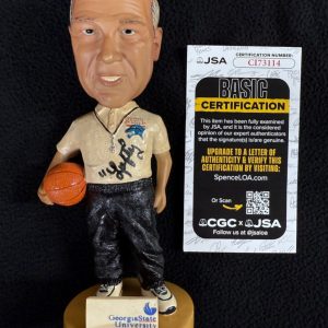 Lefty Driesell Signed Georgia State Panthers Bobblehead Figure JSA COA