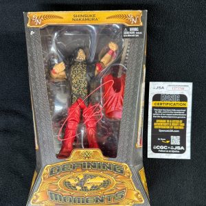 Shinsuke Nakamura Signed WWE Defining Moments Action Figure JSA COA