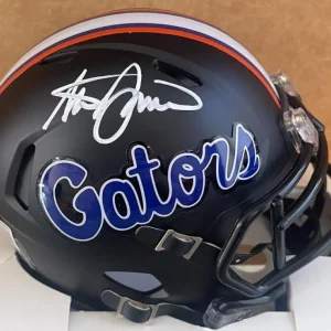 STEVE SPURRIER FLORIDA GATORS SIGNED AUTO MINI HELMET BECKETT AUTHENTICATED