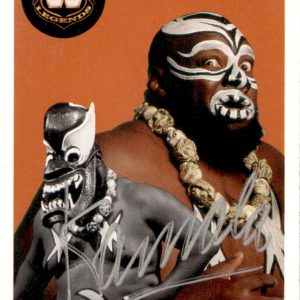 Kamala Signed 2006 Topps WWF Heritage Legend Card #81 WWE