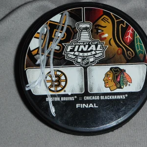 2013 BOSTON BRUINS ANDREW FERENCE SIGNED STANLEY CUP PUCK