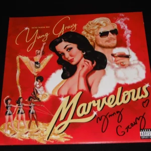 YUNG GRAVY SIGNED MARVELOUS WITH A HEART VINYL ALBUM
