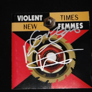 VIOLENT FEMMES GROUP SIGNED NEW TIMES CD COVER GANO + RITCHIE