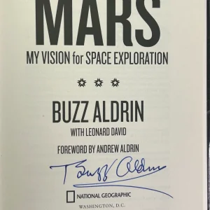 BUZZ ALDRIN Signed Autograph Book "Mission to Mars" JSA COA