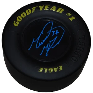 MICHAEL MCDOWELL signed (NASCAR) mini good year racing tire BECKETT BAS BP01651