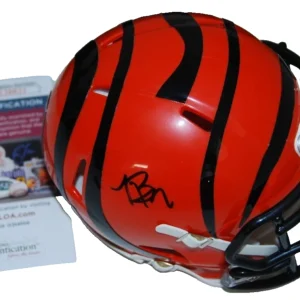 TRENT BROWN signed (CINCINNATI BENGALS) mini football helmet JSA AX28821