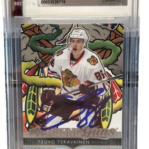 Teuvo Teravainen signed Chicago Blackhawks UD Young Guns 2024-25 card RC Beckett