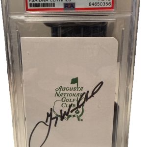 Gary Woodland signed (Augusta) Masters Score Card PSA/DNA Encapsulated 84650356