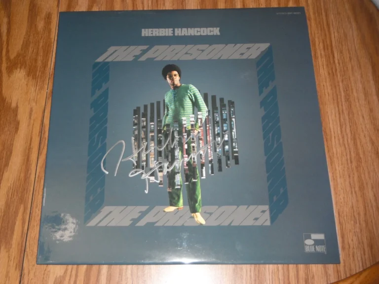 HERBIE HANCOCK SIGNED THE PRISONER VINYL ALBUM