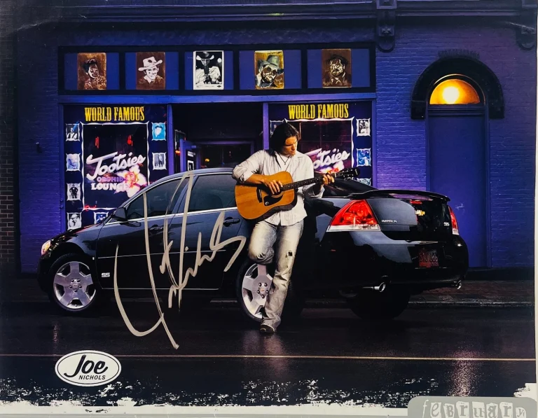 JOE NICHOLS Signed Autograph Calendar Page ACOA COA