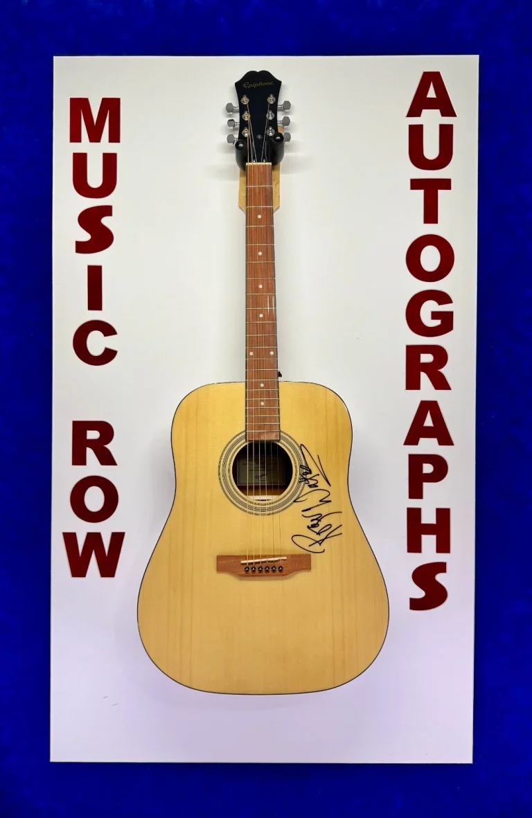 ROGER WATERS Signed Acoustic EPIPHONE Guitar Autograph JSA LOA Pink Floyd