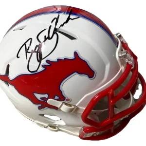 BRYSON DECHAMBEAU signed (Southern Methodist) SMU mini helmet BECKETT BT56194