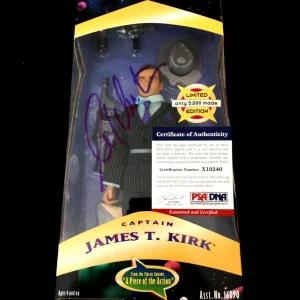 WILLIAM SHATNER SIGNED 12" STAR TREK COLLECTOR EDITION ACTION FIGURE PSA/DNA