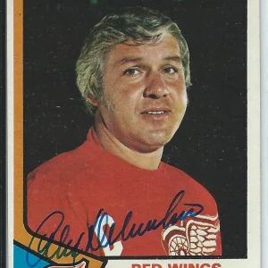 Alex Delvecchio Signed 1974/75 Topps Card #222