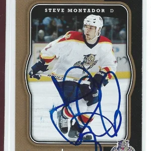 Steve Montador Signed 2007/08 O-Pee-Chee Card