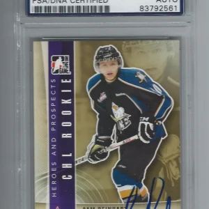 SAM REINHART SIGNED 2011/12 HEROES AND PROSPECTS CARD #232 PSA/DNA CERTIFIED