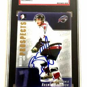 BRENT SEABROOK SIGNED 2004-05 HEROES AND PROSPECTS CARD #58 SGC AUTHENTICATED