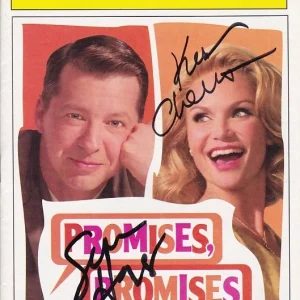 SEAN HAYES and KRISTIN CHENOWETH signed autographed PROMISES, PROMISES playbill