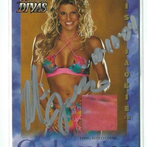 Miss Jackie Signed 2003 Fleer Divine Divas On Location Event Clothing Card WWE
