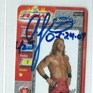 Chris Jericho Signed 2004  WWE Raw Game Card #003