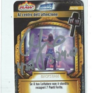 Chris Jericho Signed 2004 WWE Raw Smack Down Game Card #104