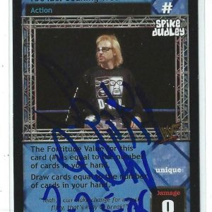 Spike Dudley Signed 2002 WWE Raw Deal Game Card