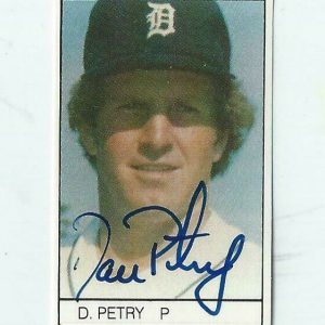 Dan Petry Signed 1984 All-Star Game Mini Card Detroit Tigers