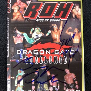 Bryan Danielson & Evan Bourne Signed ROH Dragon Gate DVD Cover JSA COA WWE AEW