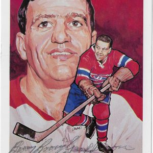 Boom Boom Geoffrion Signed 1983 Hockey Hall Of Fame Cartophilium Postcard