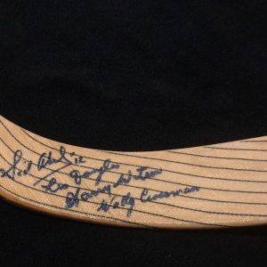 1943 Detroit Red Wings Stanley Cup Champions Stick Signed By 4 Abel Beckett COA