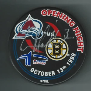 Aaron Miller Signed Colorado Avalanche 1999 Opening Night Puck