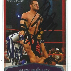 Alex Shelly Signed 2008 Tristar TNA Cross The Line Card #42 WWE WWF