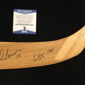 Reed Larson Signed "685 Points" Detroit Red Wings Northland Stick Beckett COA