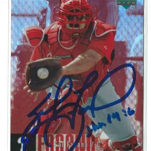 Sal Fasano Signed 2006 Upper Deck Special FX Card #745  34/50