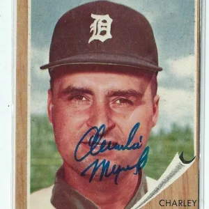 Charlie Maxwell Signed 1962 Topps Card #506