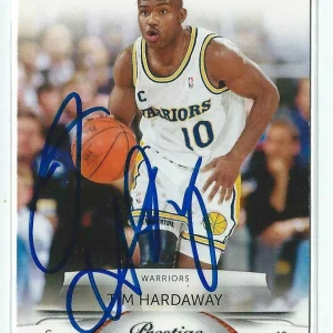 Tim Hardaway Signed 2009 Prestige Card #128 Warriors