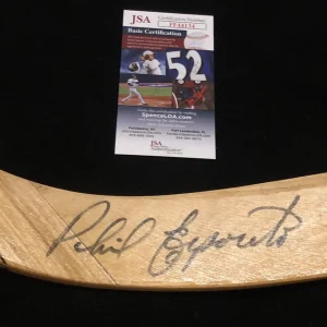 Phil Esposito Signed Boston Bruins Hall Of Fame Stats Stick JSA COA
