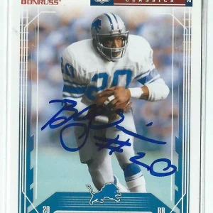 Billy Sims Signed 2006 Donruss Thanksgiving Classics Card #DT-6 Detroit Lions