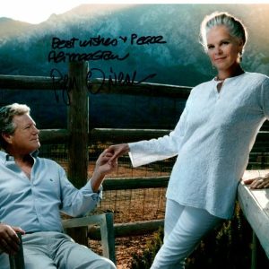 ALI MACGRAW and RYAN O'NEAL signed autographed LOVE STORY REUNION 8x10 photo