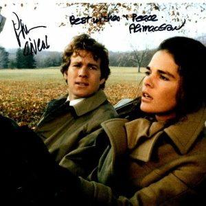 ALI MACGRAW and RYAN O'NEAL signed autographed LOVE STORY 8x10 photo