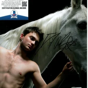 DANIEL RADCLIFFE signed 8x10 EQUUS ALAN STRANG photo Beckett BAS